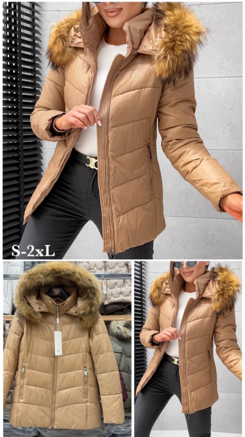 Kurtki damskie zimowe Roz S-2XL, 1 Kolor Paczka 5 szt